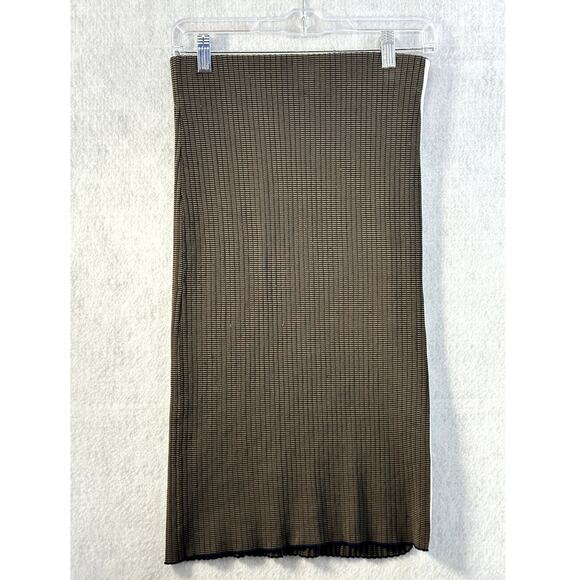 Scotch & Soda Maison Scotch Ok! Bye! Size Small Bodycon Skirt Stretch Brown - Picture 1 of 10